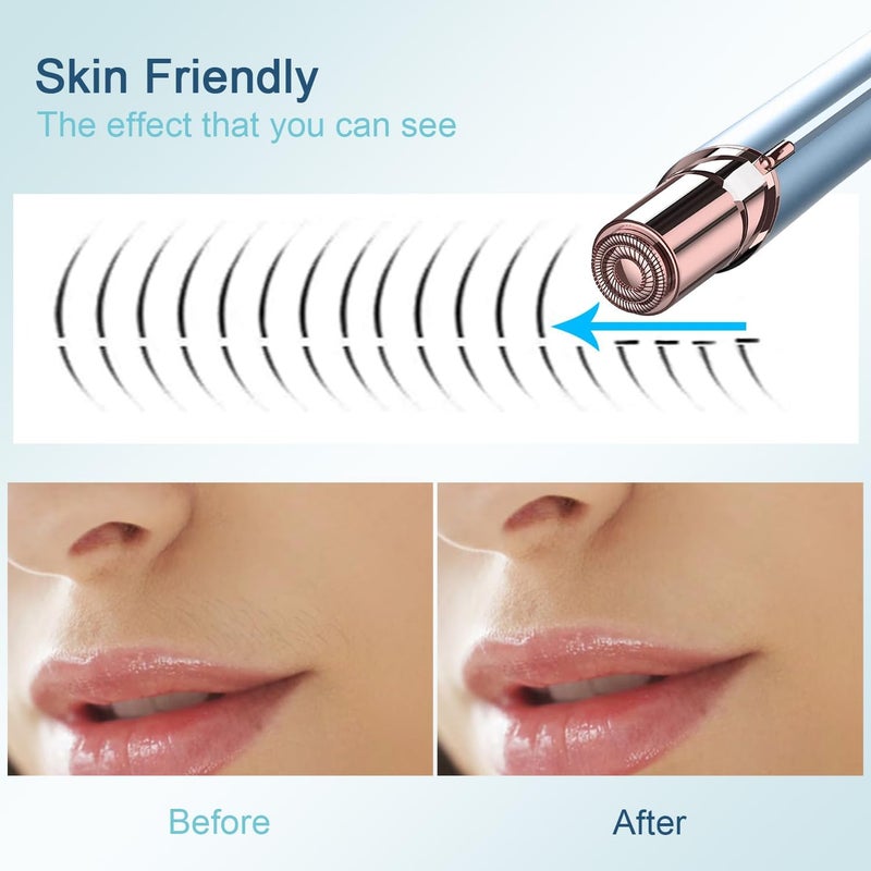 innobeaut Facial Hair Removal for Women, Electric Painless Facial Hair Remover for Face, Lip, Chin with USB Rechargeable - Image 2